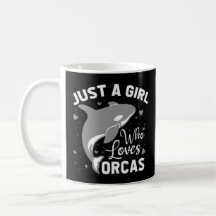 Caneca De Café Apenas Uma Menina Que Ama O Ocea Mar De Baleias As