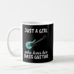 Caneca De Café Apenas Uma Menina Que Ama O Seu Bass Guitar Roupa
