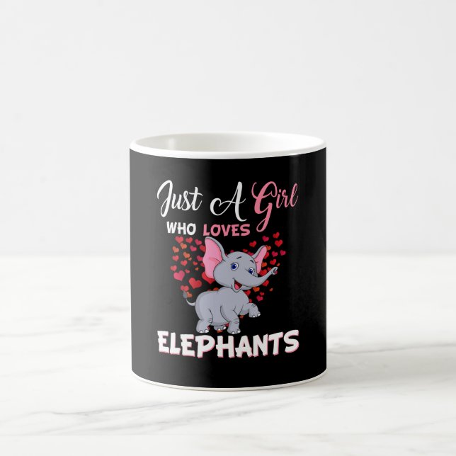 Caneca De Café Apenas Uma Menina Que Ama Os Presentes Dos Elefant (Centro)