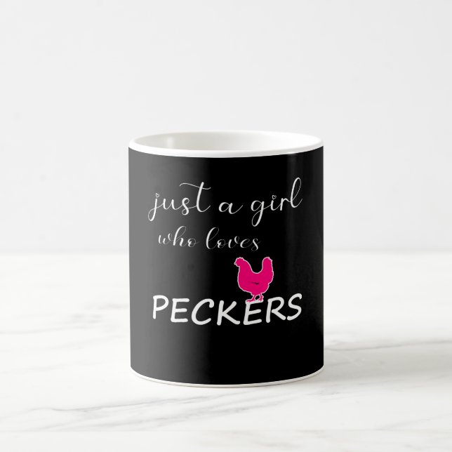 Caneca De Café Apenas Uma Menina Que Ama Peckers (Centro)