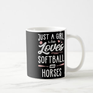 Caneca De Café Apenas Uma Menina Que Ama Softll E Cavalos Present