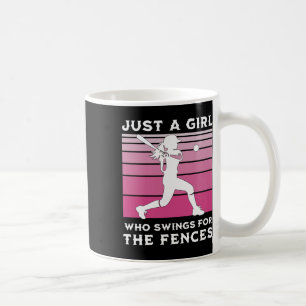 Caneca De Café Apenas Uma Menina Que Balança as Cercas