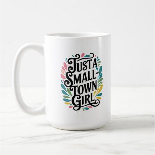 Caneca De Café Apenas uma pequena garota da cidade