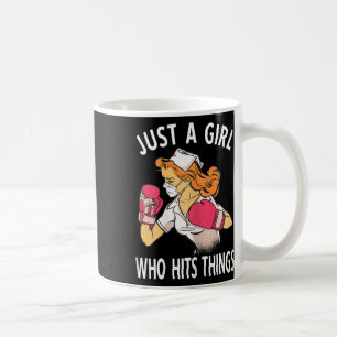 Caneca De Café Apenas Uma Rapariga Que Bate Nas Coisas Enfermeira