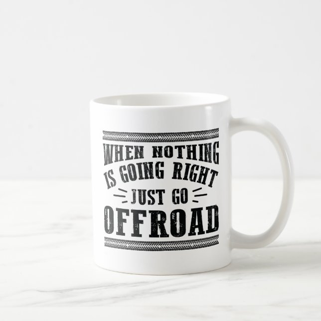 Caneca De Café Apenas vá para fora (Direita)
