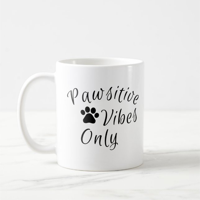 Caneca De Café Apenas Víblias Pawsitive (Esquerda)