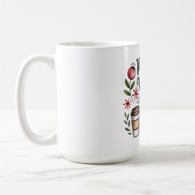 Caneca De Café Apenas Vibrações de Mãe (Esquerda)