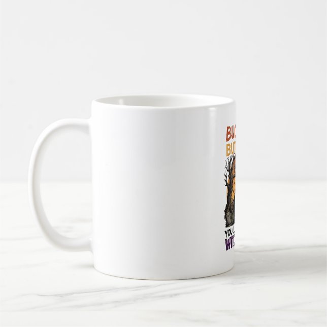 Caneca De Café Aperte O Cinto Borboleta Bruxa Interruptor Hallowe (Esquerda)