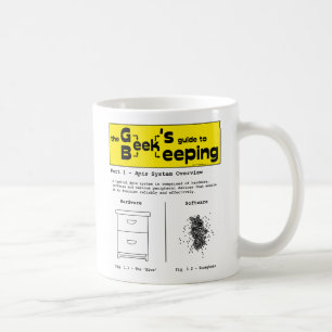 Caneca De Café Apicultura do geek (vista geral de sistema) -