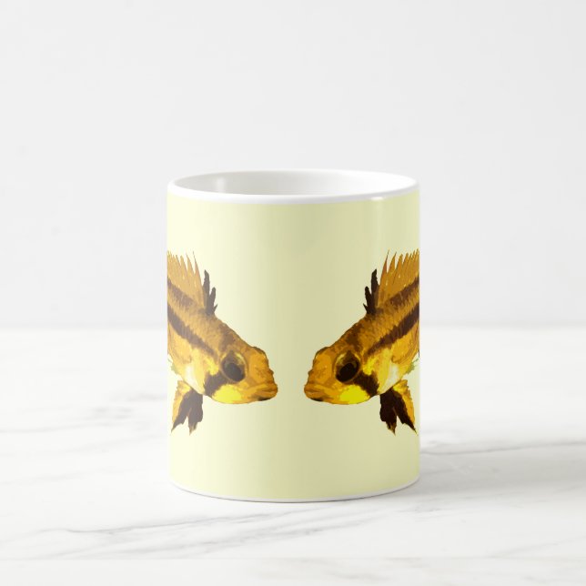 Caneca De Café Apistogrammas Ciclídeo Anão (Centro)