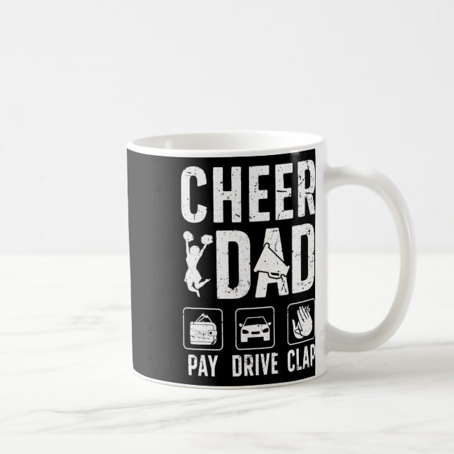 Caneca De Café Aplaudir Pai Pagar Dirigir Aplaudir Pai De Uma Líd (Direita)