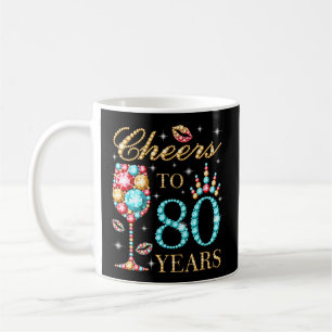 Caneca De Café Aplausos Até 80 Anos 80 80