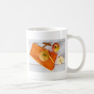 Caneca De Café Aplausos com canela e colher de laranja