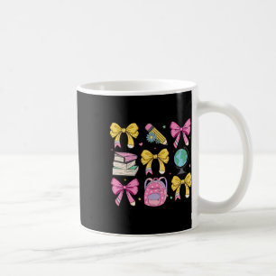 Caneca De Café Aplicativo de Lápis de Professor de Fitas de Laço