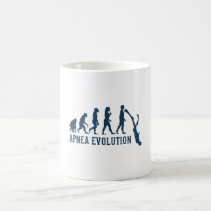 Caneca De Café Apnea Evolution Freediver Free Merging Free Diver