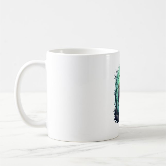 Caneca De Café Apocalipse da Vaca Zumbi (Esquerda)