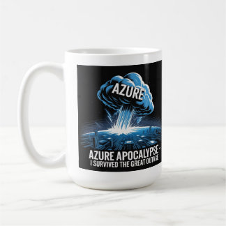 Caneca De Café Apocalipse do Azure – Sobrevivi à Grande Queda