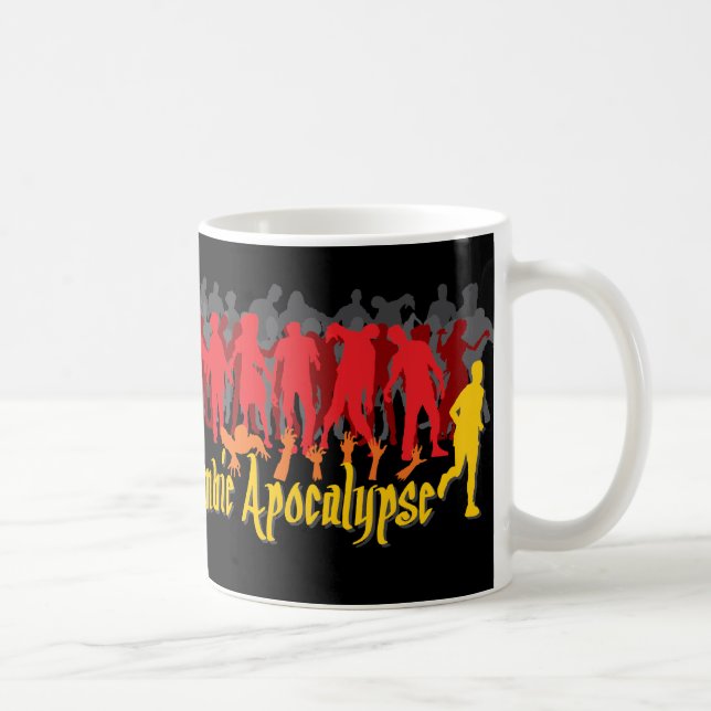 Caneca De Café Apocalipse do zombi (Direita)