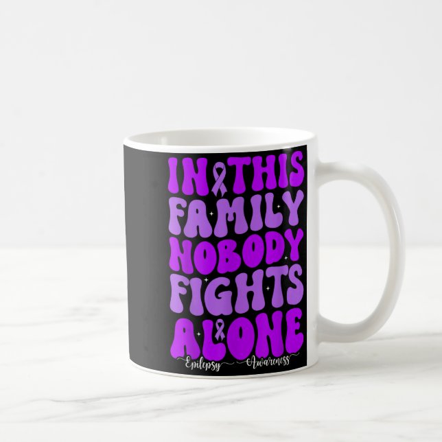 Caneca De Café Apoiador da Conscientização sobre Epilepsia com La (Direita)