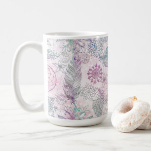 Caneca De Café Apoiador de Sonhos Magico com Glitter Iridescente