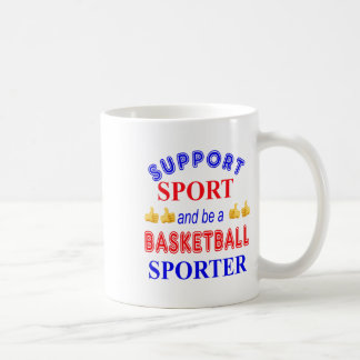 Caneca De Café Apoiar O Esporte E Ser Um Jogador De Basquete
