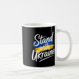 Caneca De Café Apoie a Ucrânia Apoio Solidariedade Paz Ucrânia