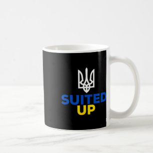 Caneca De Café Apoie a Ucrânia Este é o Meu Terno Bandeira Ucrani