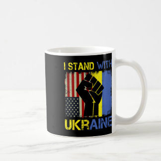 Caneca De Café Apoie a Ucrânia Eu Apoio a Ucrânia Bandeira Ucrani