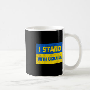 Caneca De Café Apoie a Ucrânia Eu Apoio a Ucrânia Bandeira Ucrani