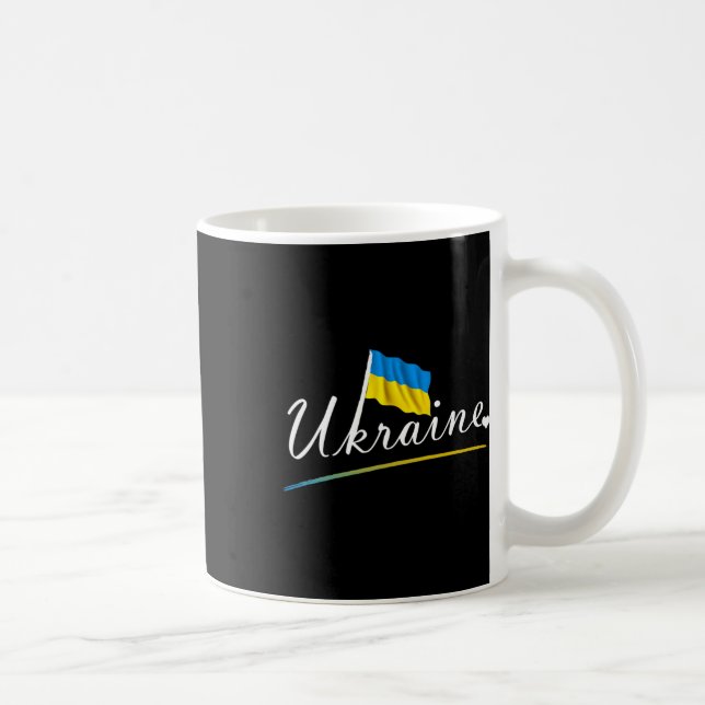 Caneca De Café Apoie a Ucrânia Eu Estou Com a Ucrânia 1  (Direita)