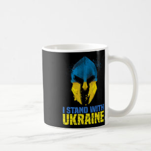 Caneca De Café Apoie a Ucrânia Eu Estou Com a Ucrânia Guerreiro E