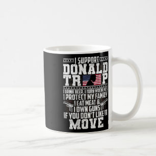 Caneca De Café Apoie Donald Trump Eu Bebo Cerveja I Roda Wrenches