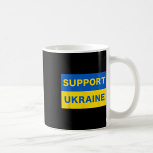 Caneca De Café Apoie E Fique Com a Ucrânia Pró-democracia Livre