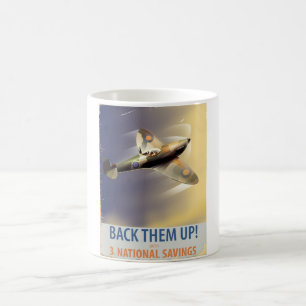Caneca De Café Apoie-os! Cartaz da 2ª Guerra Mundial