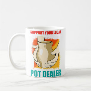 Caneca De Café Apoie Seu Fornecedor Local de Maconha Funil Maker