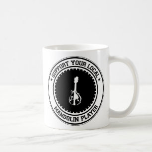 Caneca De Café Apoie seu jogador local do bandolim
