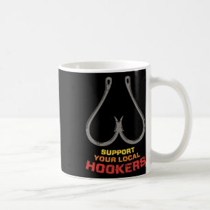 Caneca De Café Apoie Seu Pai De Pesca Engraçado Local S