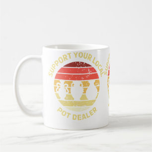 Caneca De Café Apoie Seus Artistas Locais Cerâmica Vintage Artist