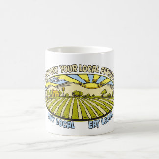Caneca De Café Apoie seus fazendeiros locais