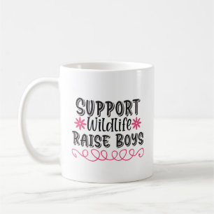 Caneca De Café Apoiem a vida selvagem, Raise Boys