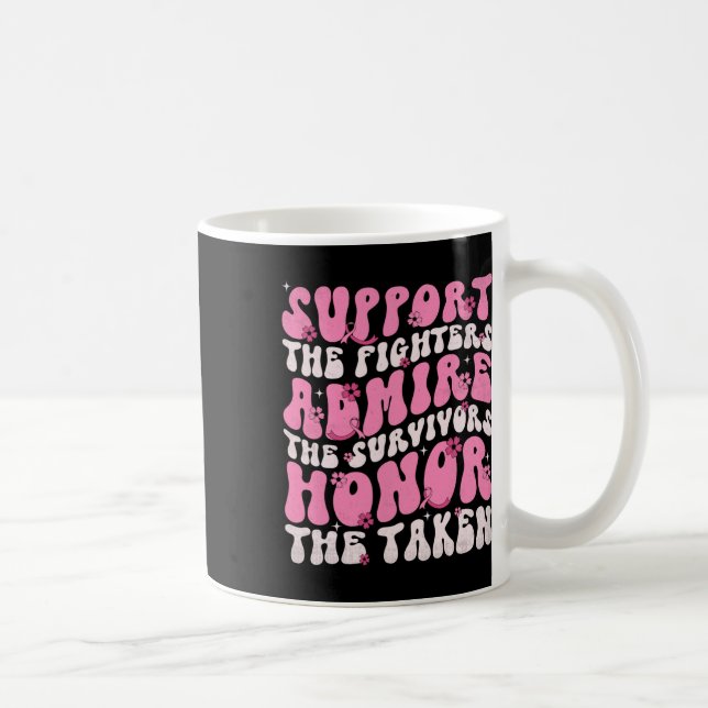 Caneca De Café Apoiem Os Combatentes Admire Os Sobreviventes Honr (Direita)