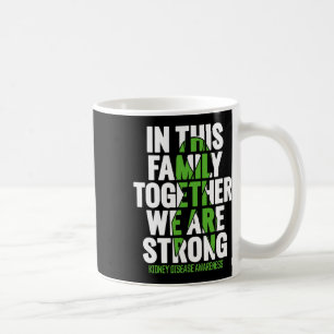 Caneca De Café Apoio à Doença - Consciência da Doença Renal Famil