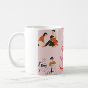 Caneca De Café Apoio à Recuperação de Dependência e Conscientizaç