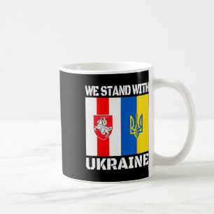 Caneca De Café Apoio Bielorrusso Ucraniano Nós Estamos Com a Ucrâ