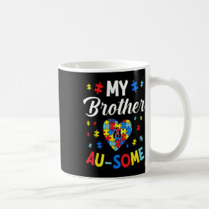Caneca De Café Apoio e Conscientização do Autismo Meu Irmão Autis