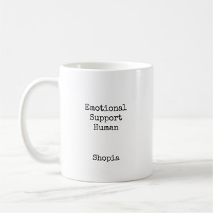 Caneca De Café Apoio Emocional Humano Personalizado