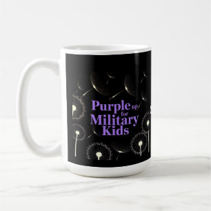 Caneca De Café Apoios para Crianças Militares Dandelion