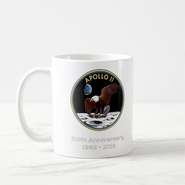 Caneca De Café Apollo 11 50th Anniversary-2 (Esquerda)