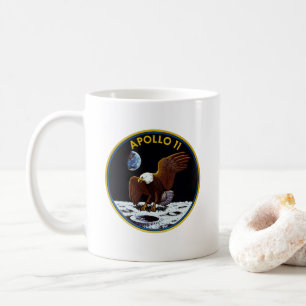 Caneca De Café Apollo 11 Missão Emblem Mug