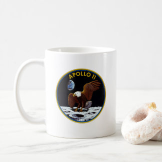Caneca De Café Apollo 11 Missão Emblem Mug